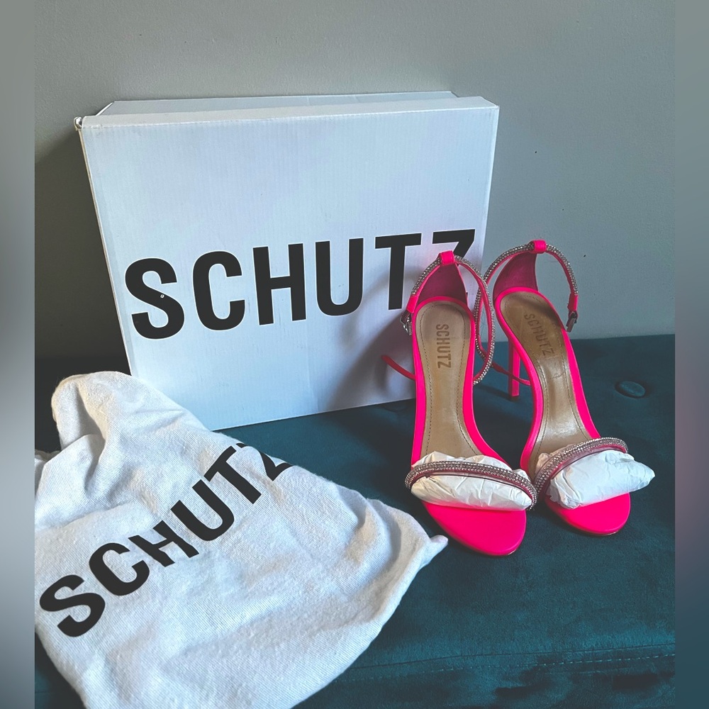 Schutz Hot Pink Sandals